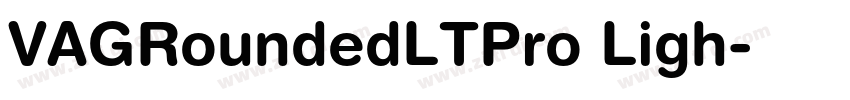 VAGRoundedLTPro Ligh字体转换